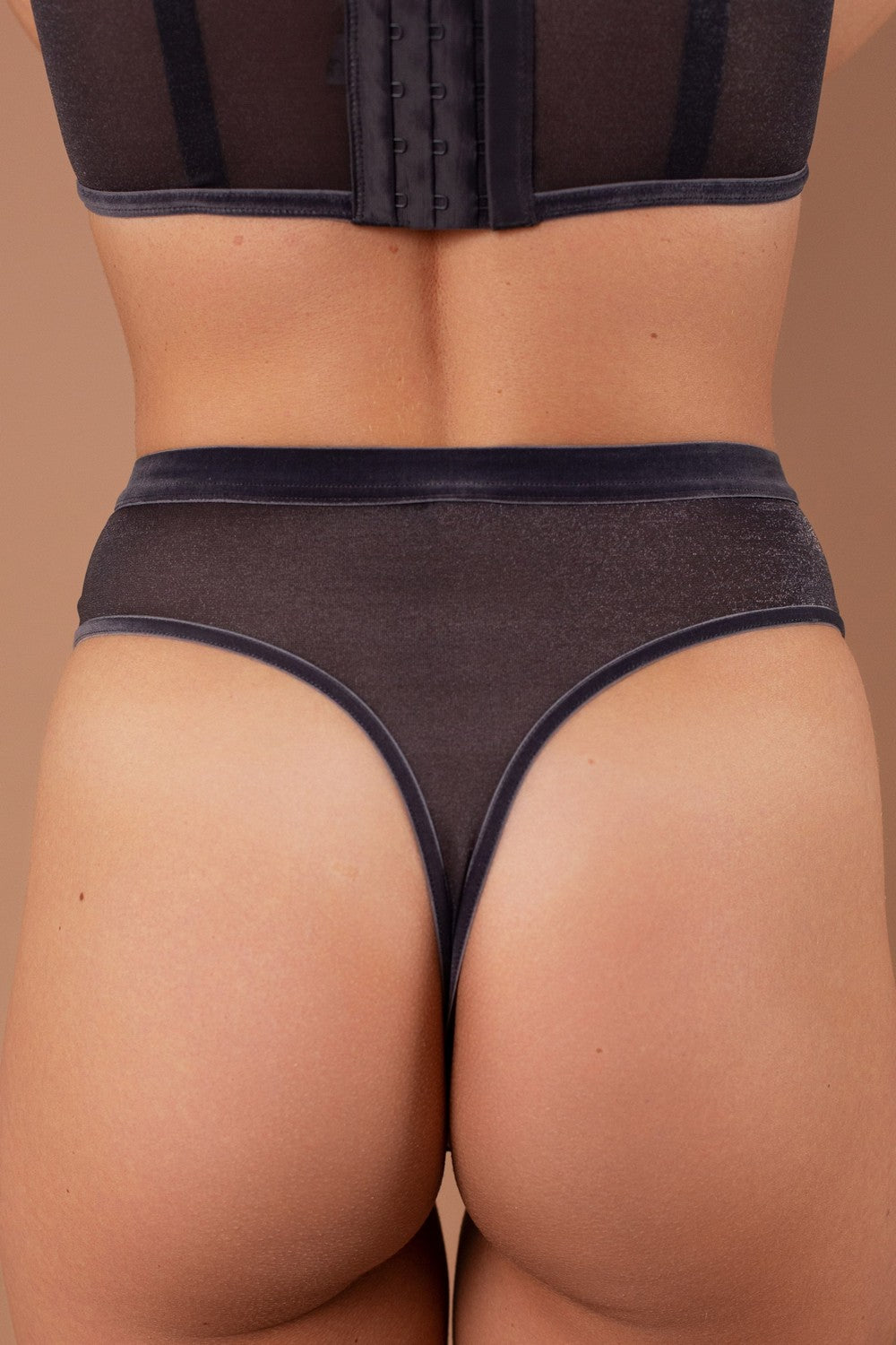 Высокие трусики стринг SLZ25502102 dark grey