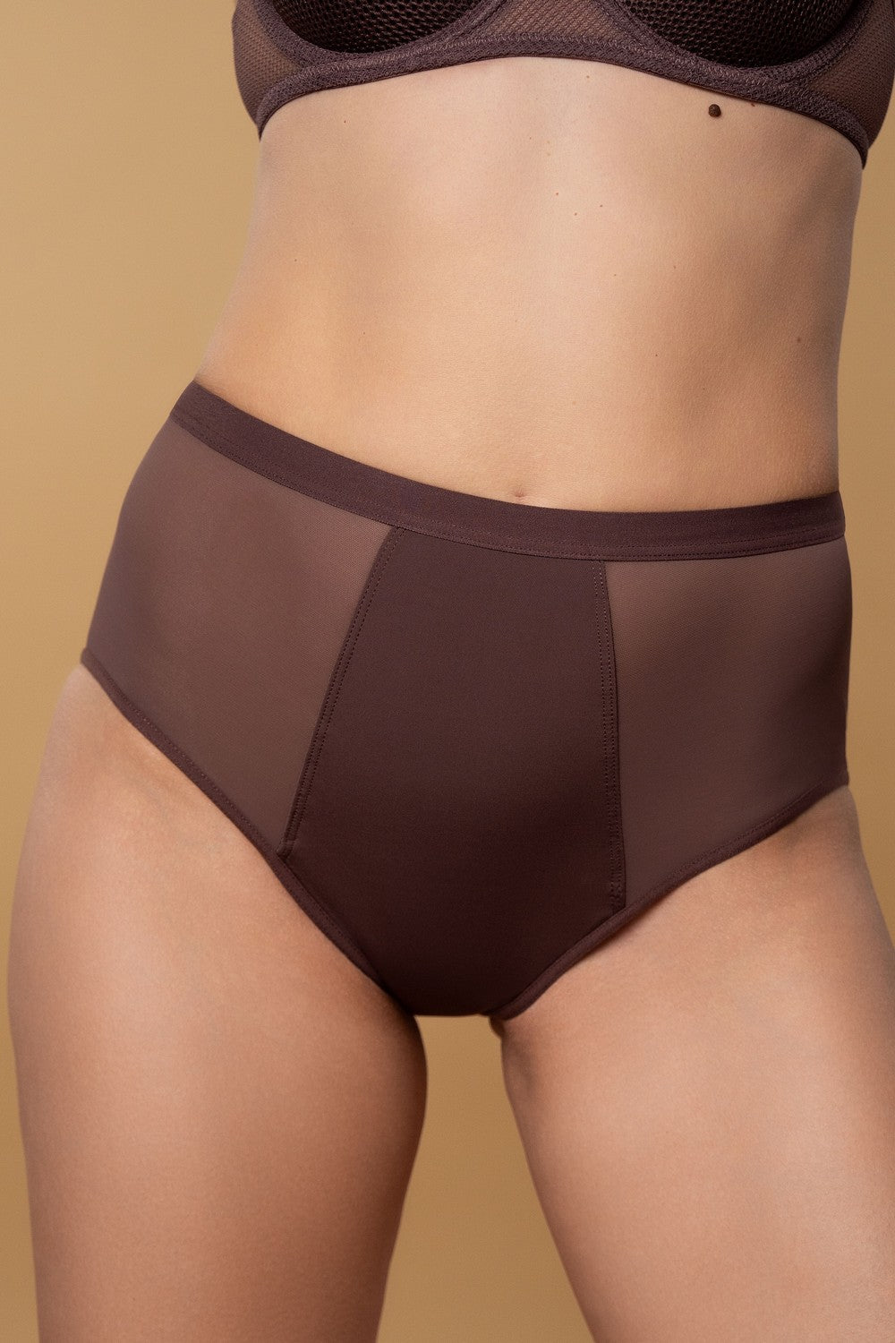 Высокие менструальные трусики слип SLZ25702201 mokko