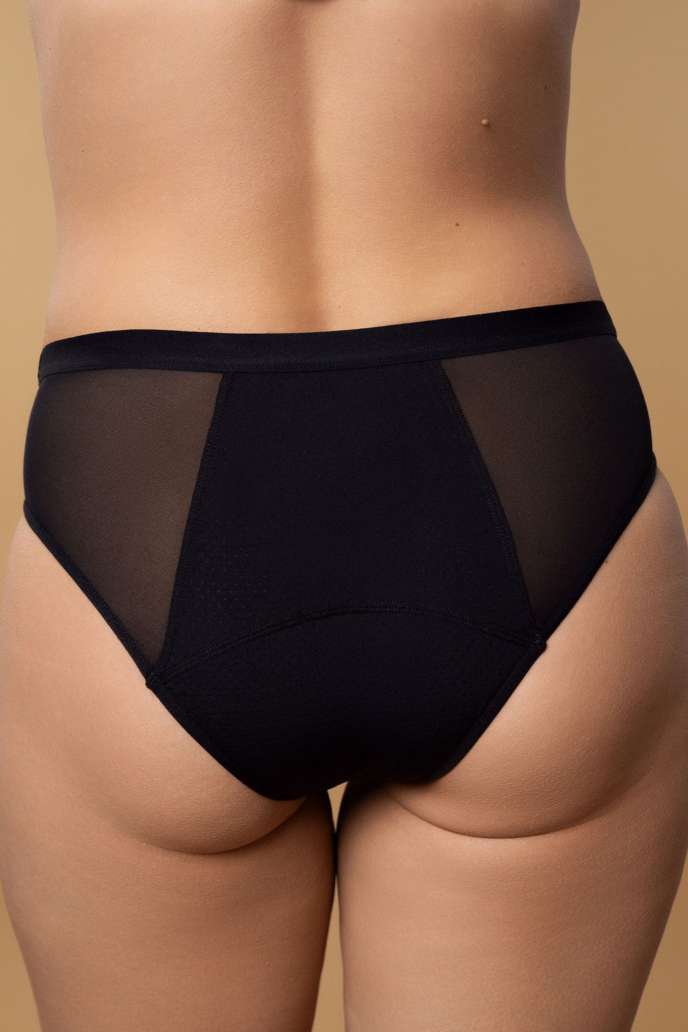 Менструальные трусики с микросеткой SLZ25702501 black