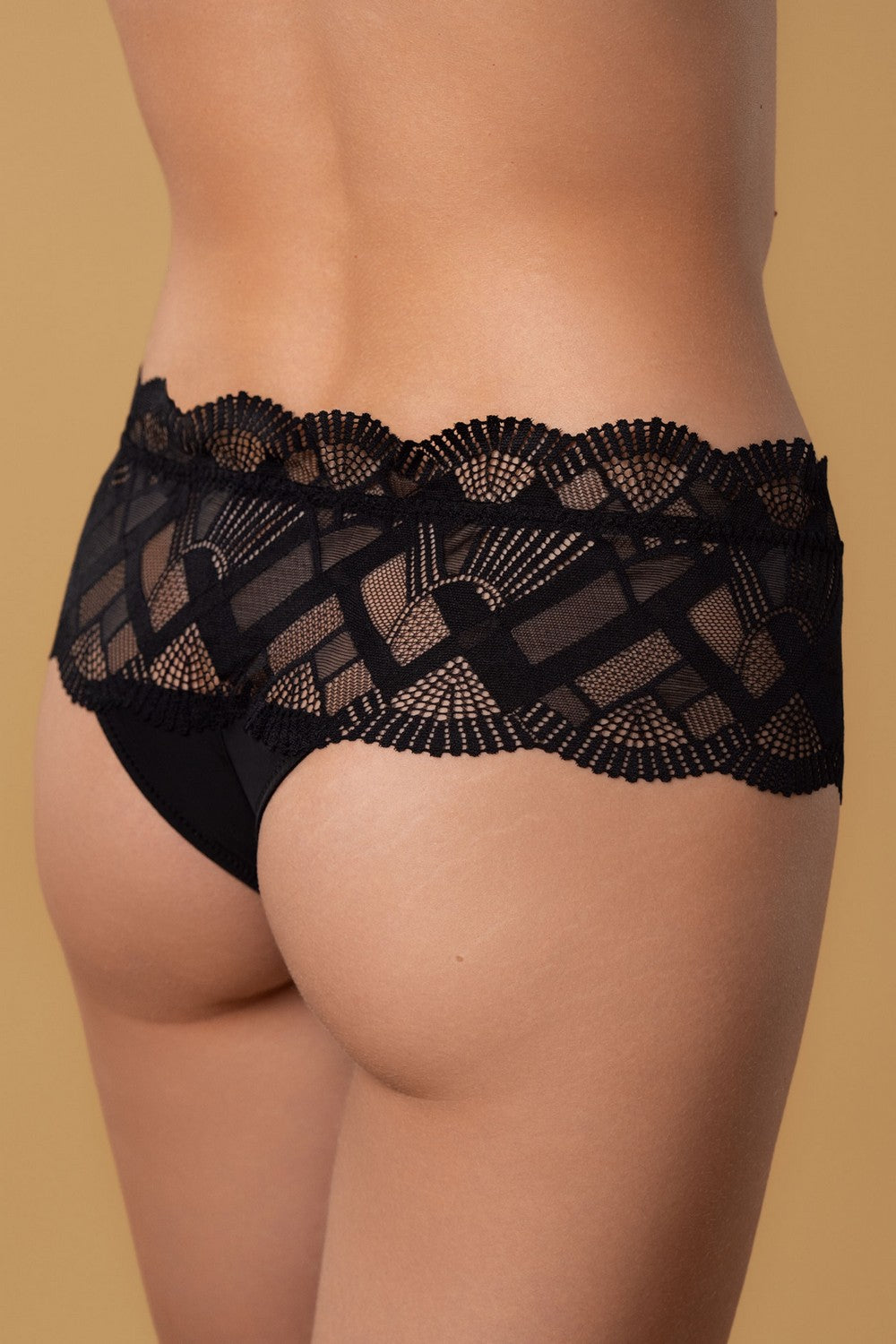 Кружевные трусики бразилиана SLZ25902104 black