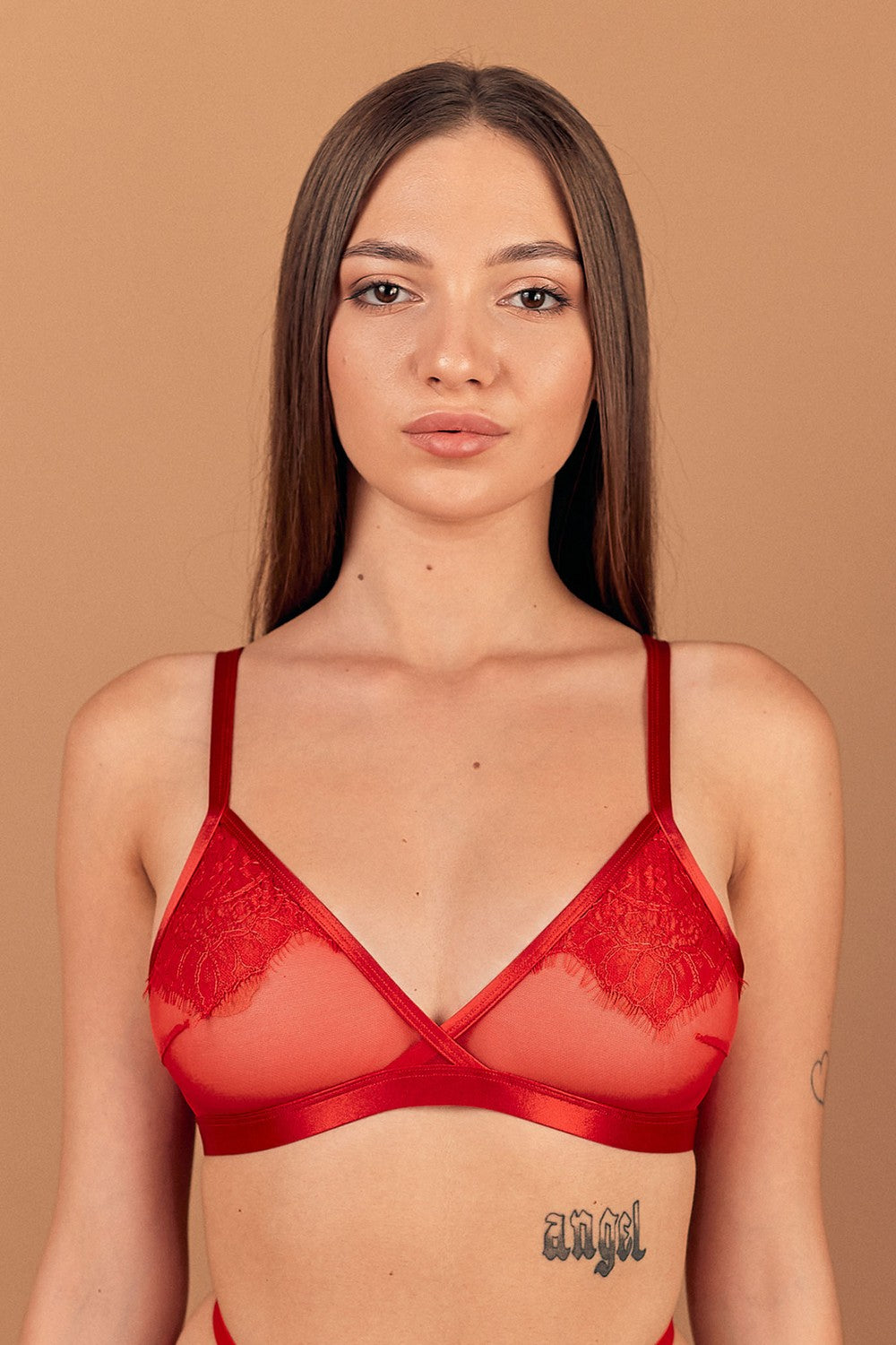 Мягкий бралет из микросетки SLZ26301014 red