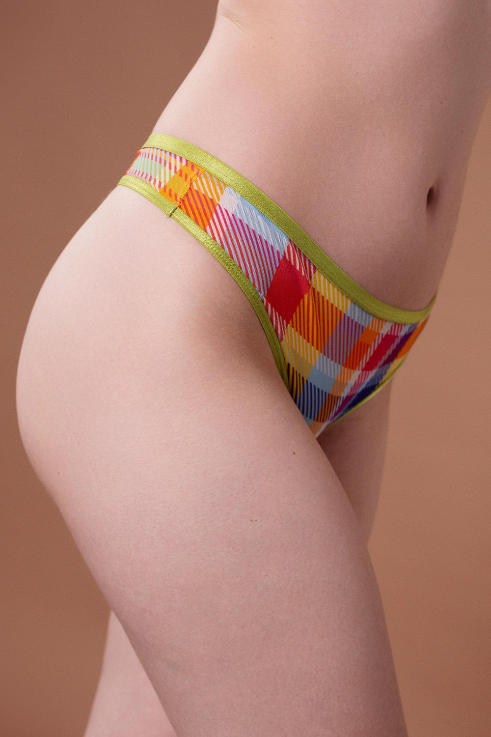 Трусики стрінги з принтом SLZ26502002 checkered print