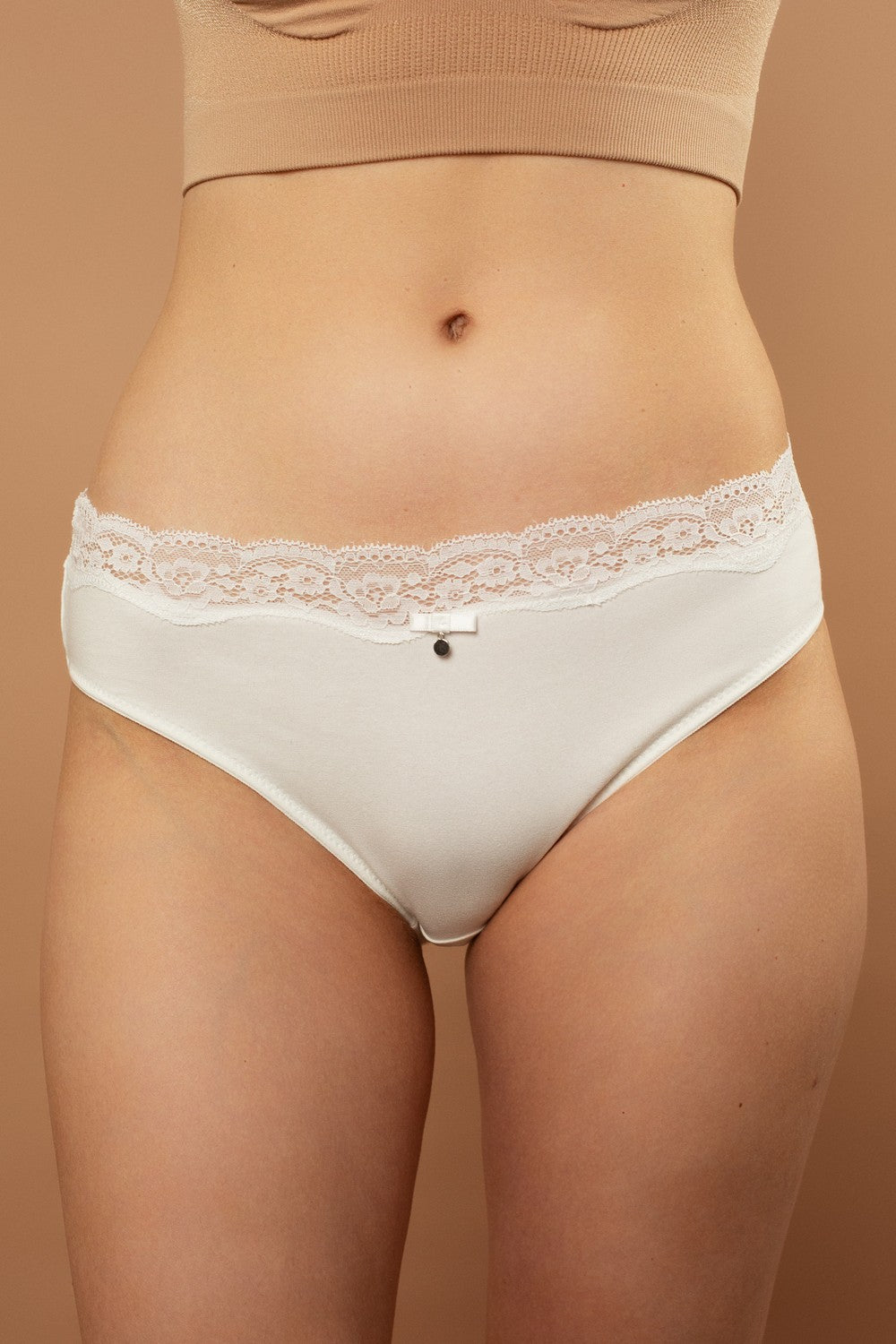 Трусики слип с кружевом SLZ26902011 (3 шт.) print/beige/white