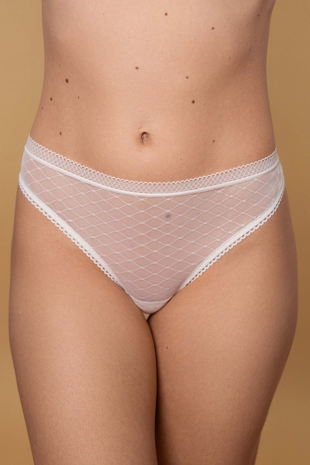 Трусики стринг из микросетки SLZ27502002 white