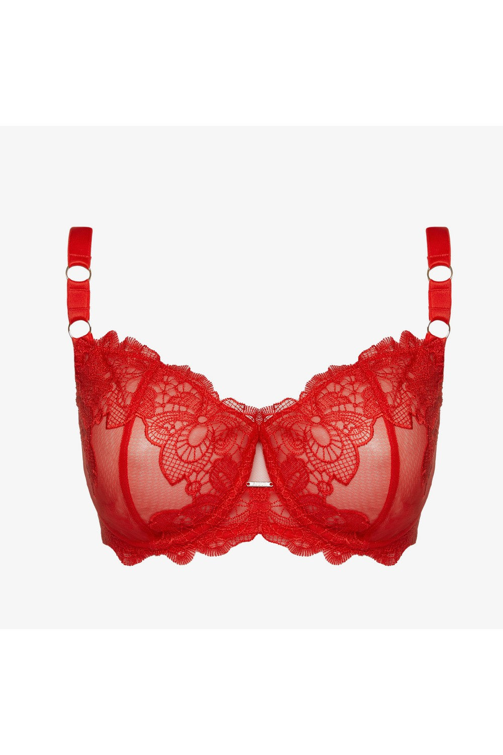 Мягкий бюстгальтер из микросетки Бельведер БМ12 red