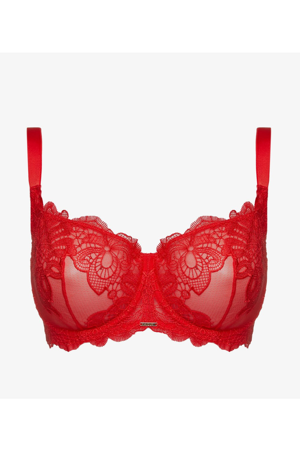 М'який бюстгальтер із вишивкою Бельведер БМ7 red