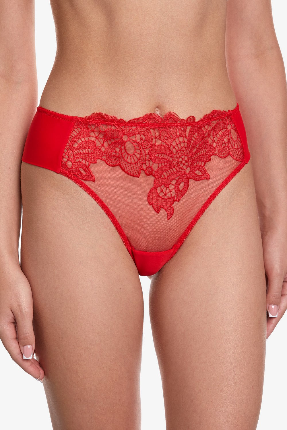 Трусики стринг с вышивкой Бельведер С178 red