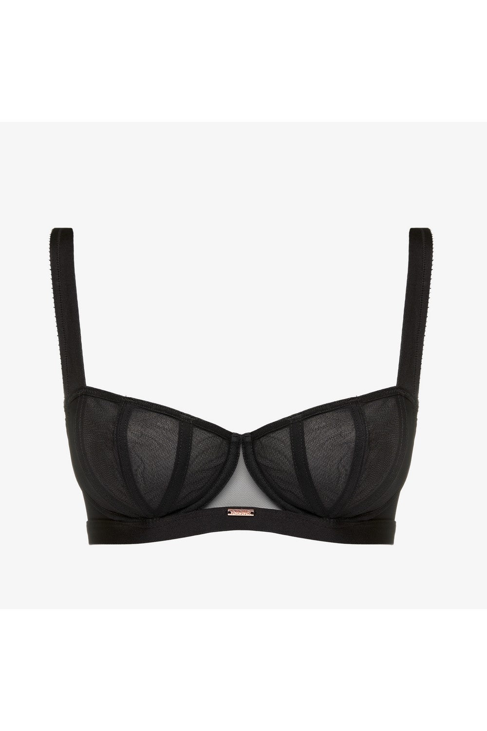 Бюстгальтер балконет из микросетки Карнаби БМ101 black