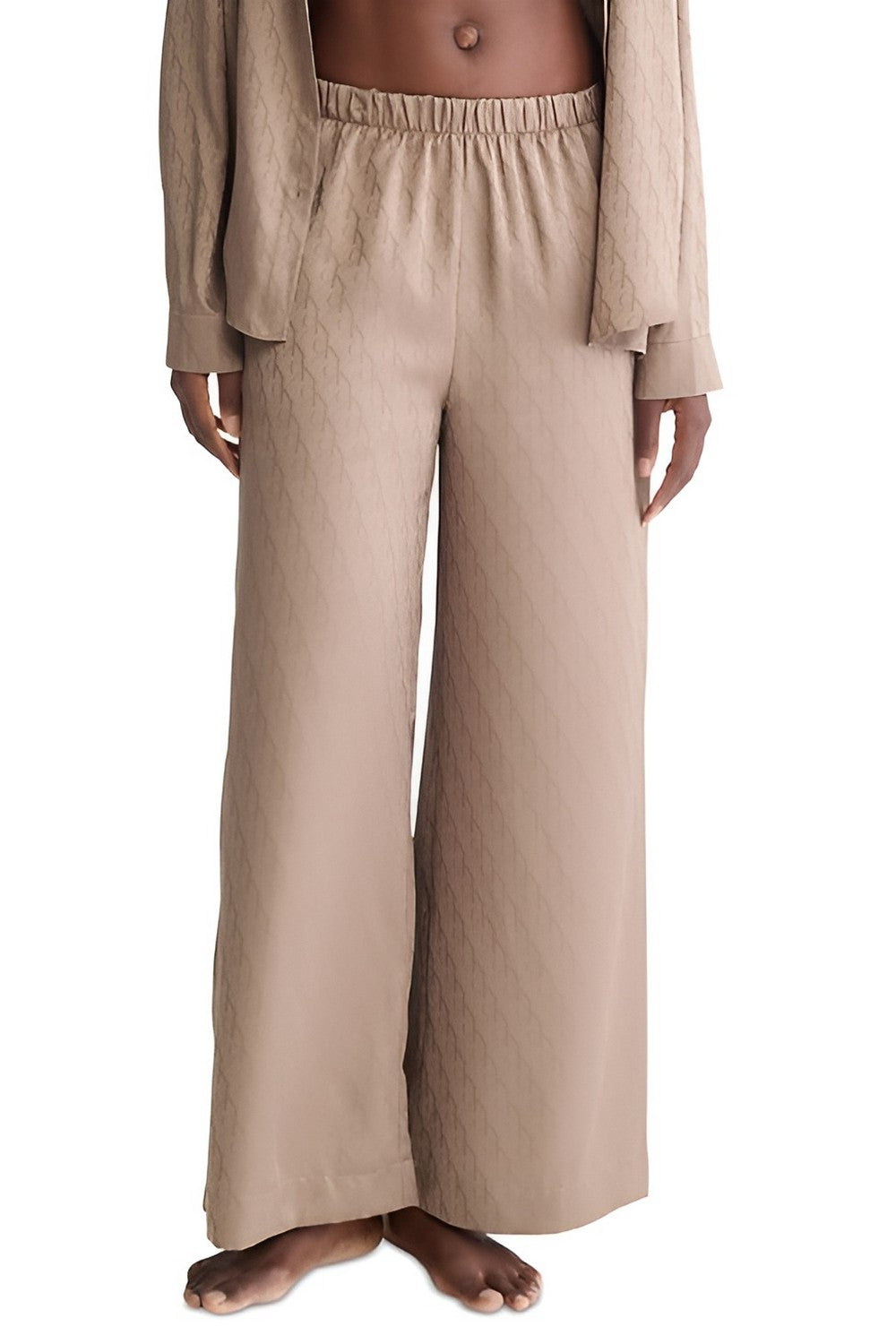 Сатиновые домашние брюки 198715354 beige