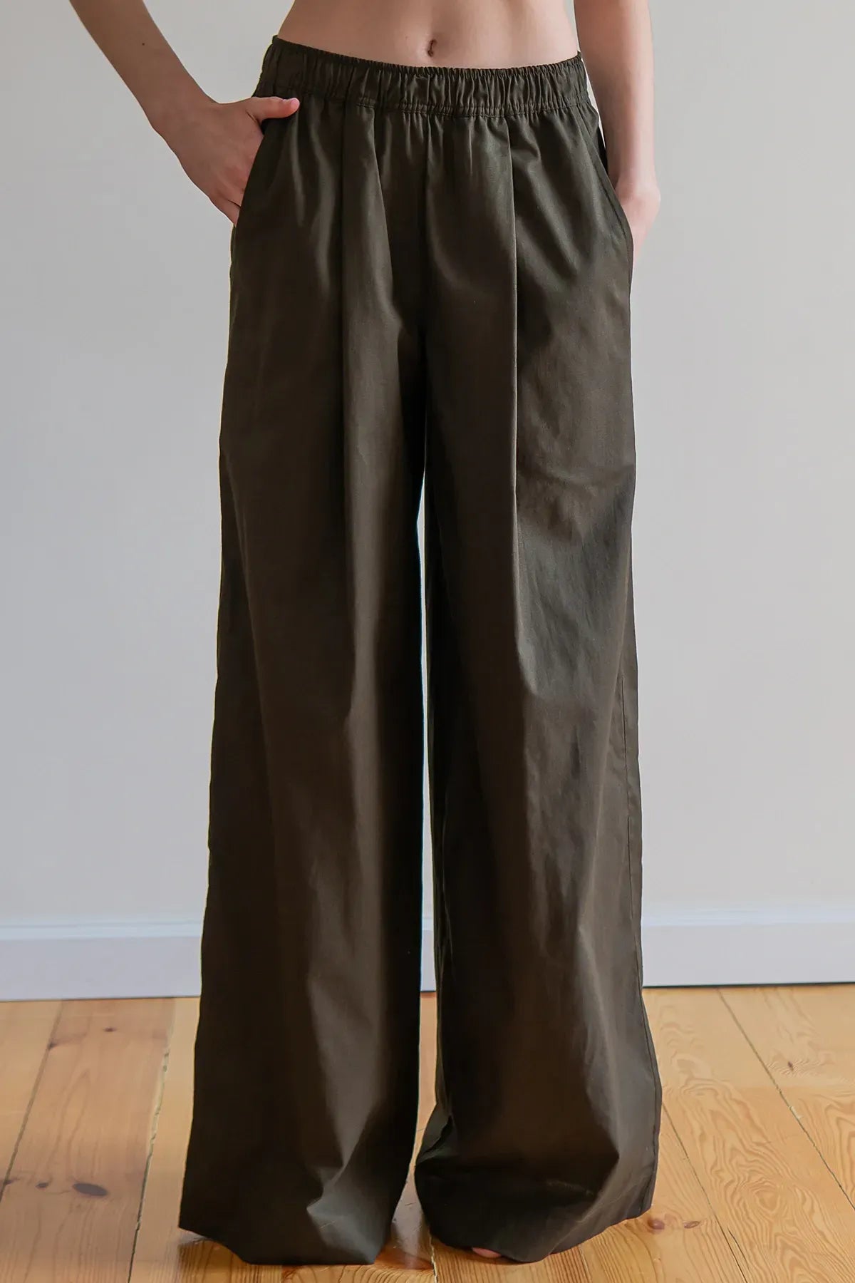 Льняные брюки Military LN0072-15-09