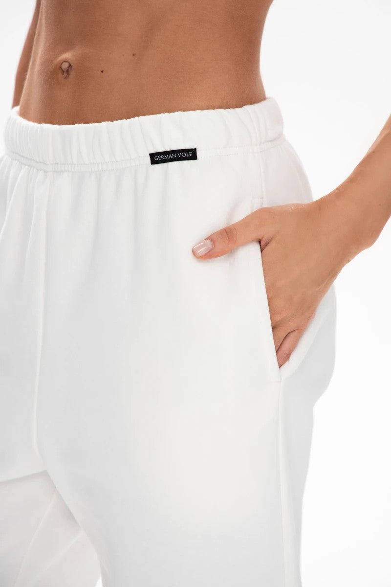 Спортивные флисовые джогеры Skims 25168 milk