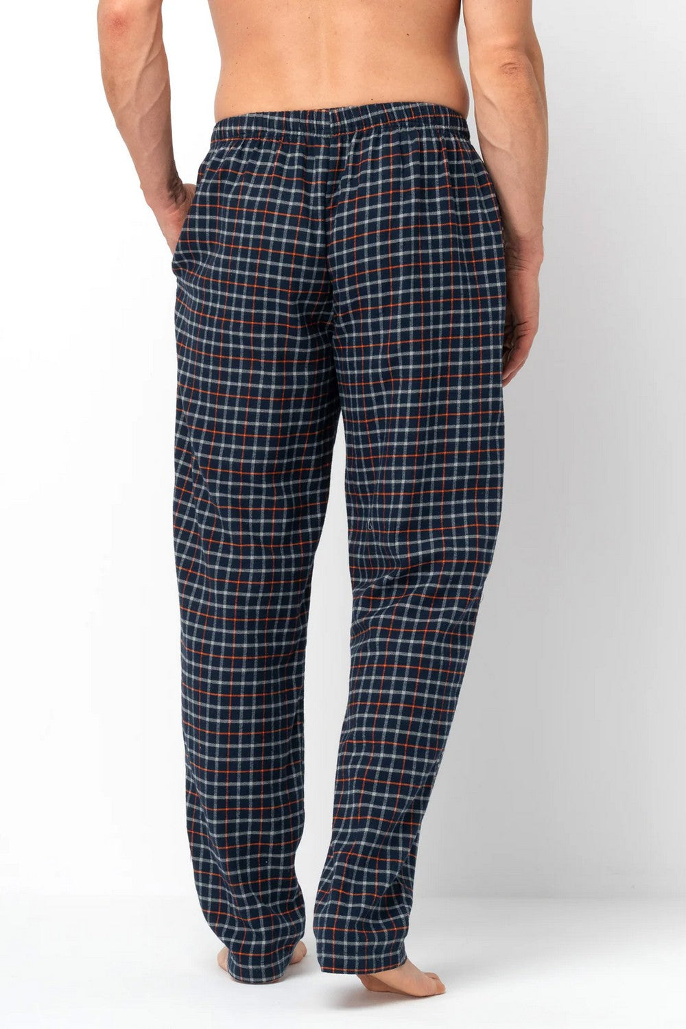 Мужские фланелевые брюки MHT 481 blue