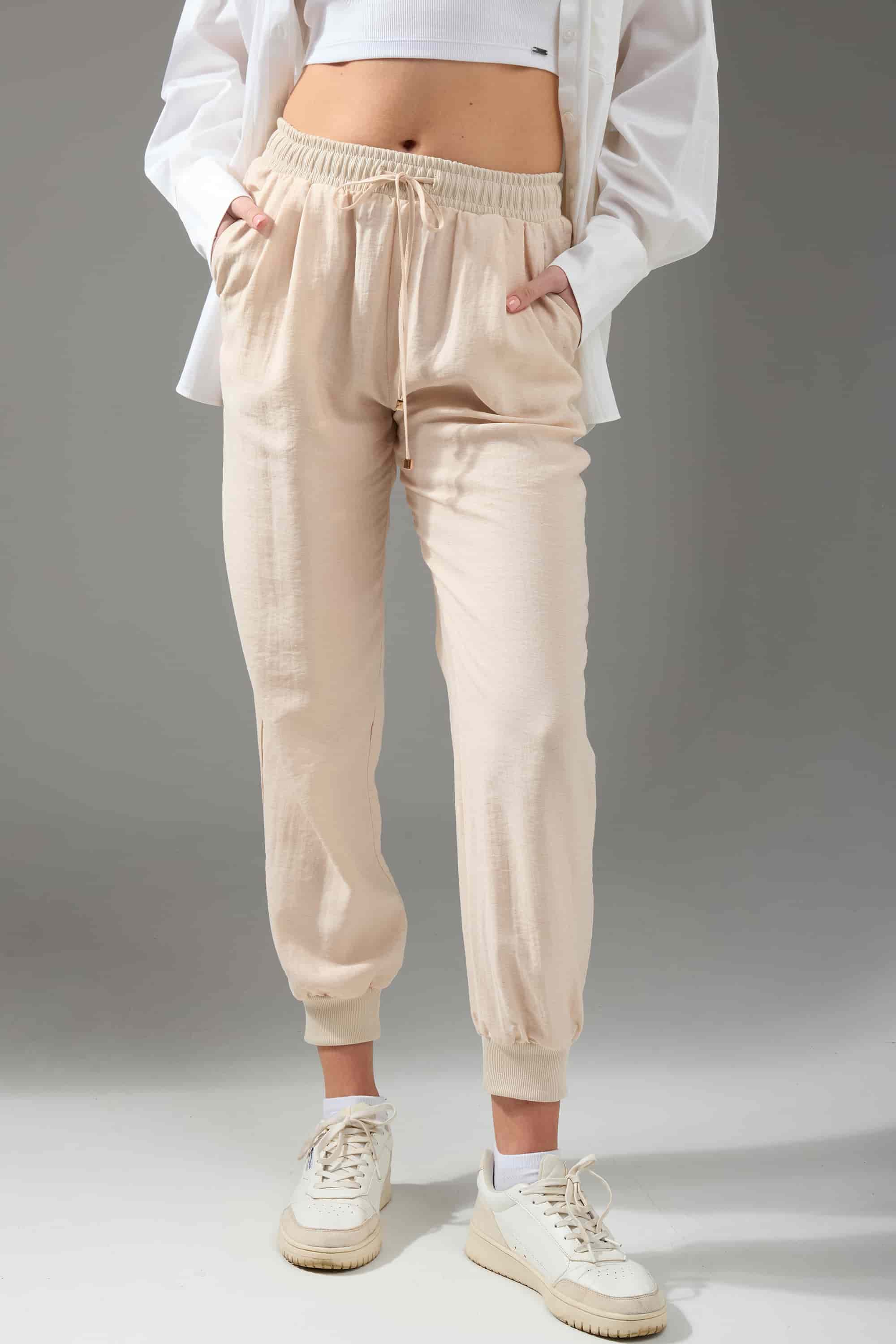 Джогеры из лен-вискозы L2003 Linen Viscose