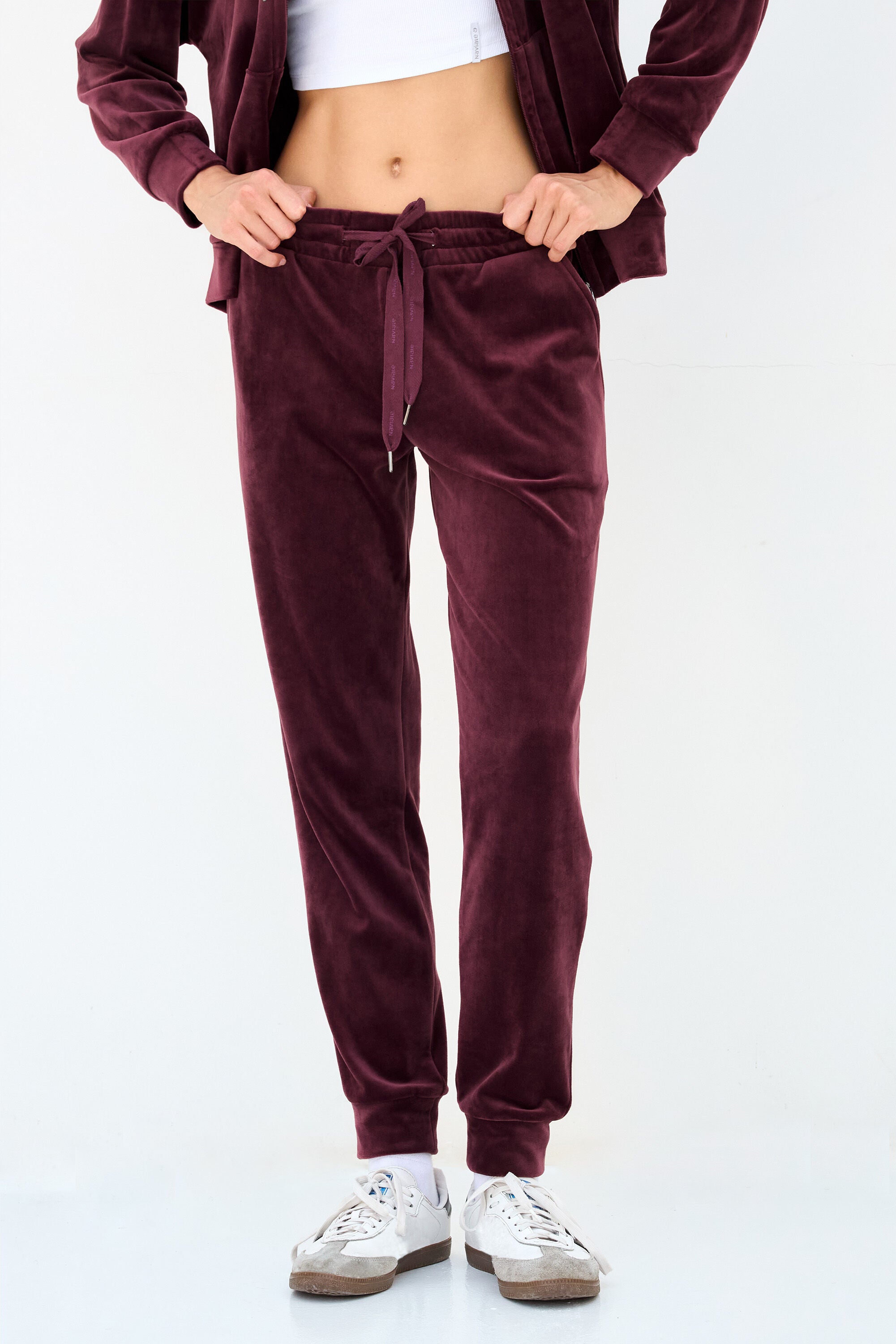 Велюрові штани LH421-06 Brugge Velour burgund