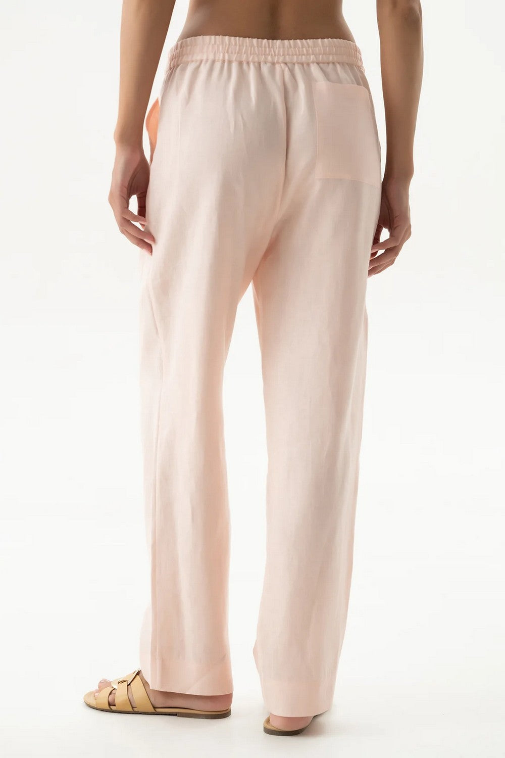 Льняные брюки 251206-06 Linen Spirit peach powder
