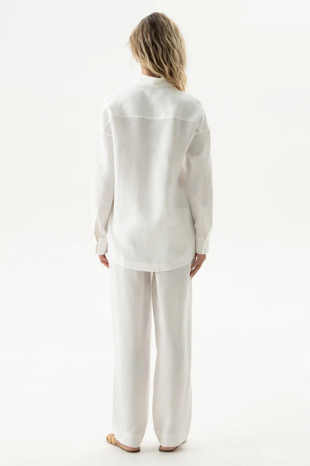 Льняные брюки 251206-06 Linen Spirit white