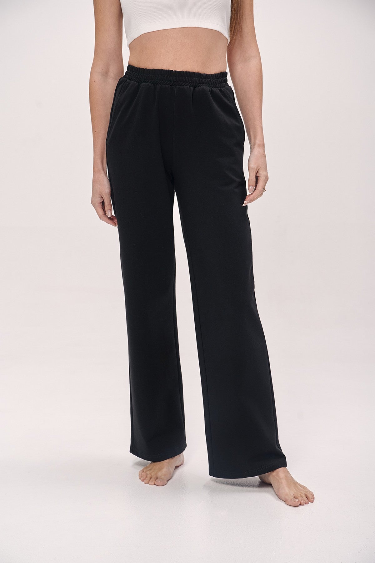 Трикотажный брюки 1618 black