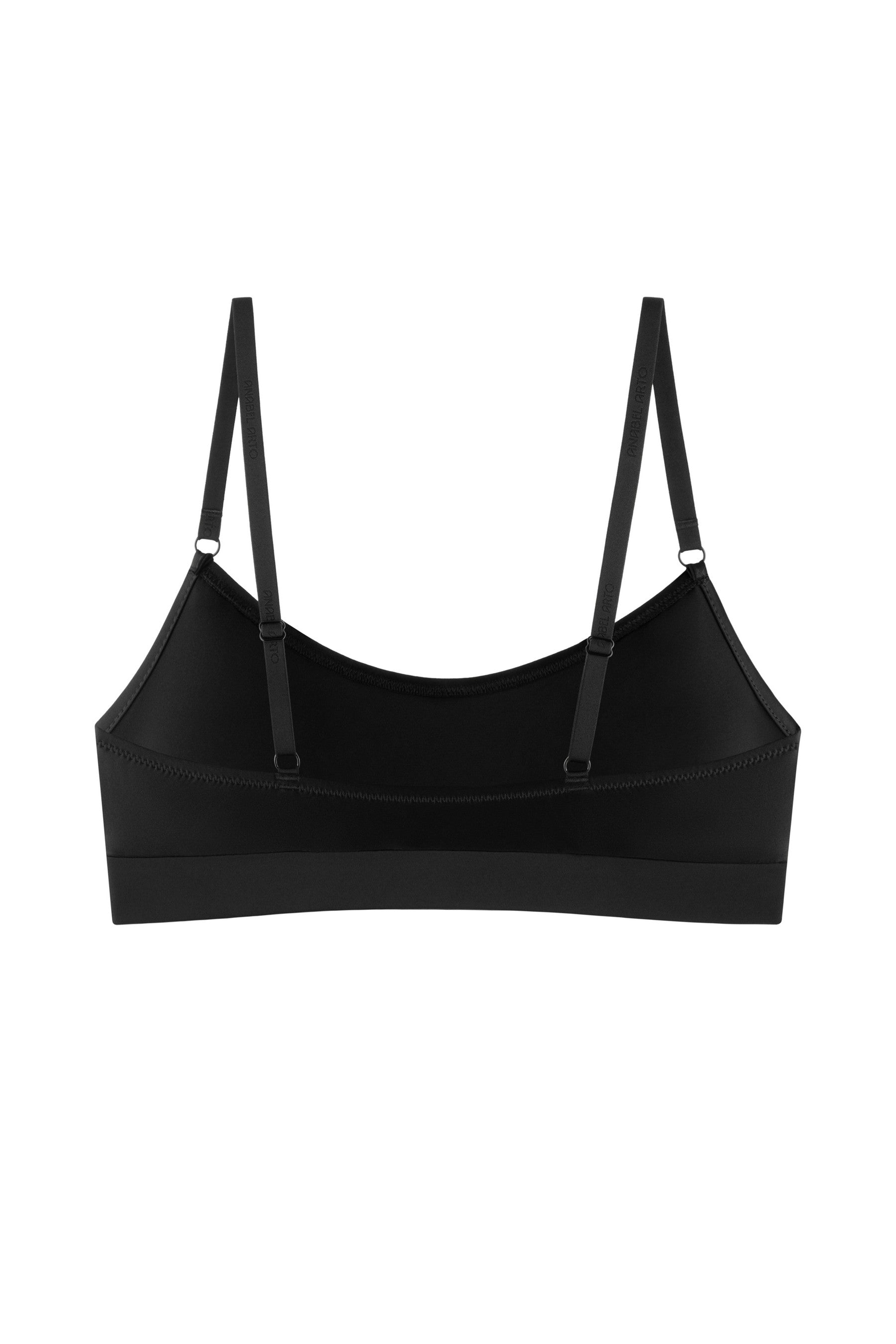 Бра-топ із мікрофібри 7004-048/01 black Anabel Arto спина