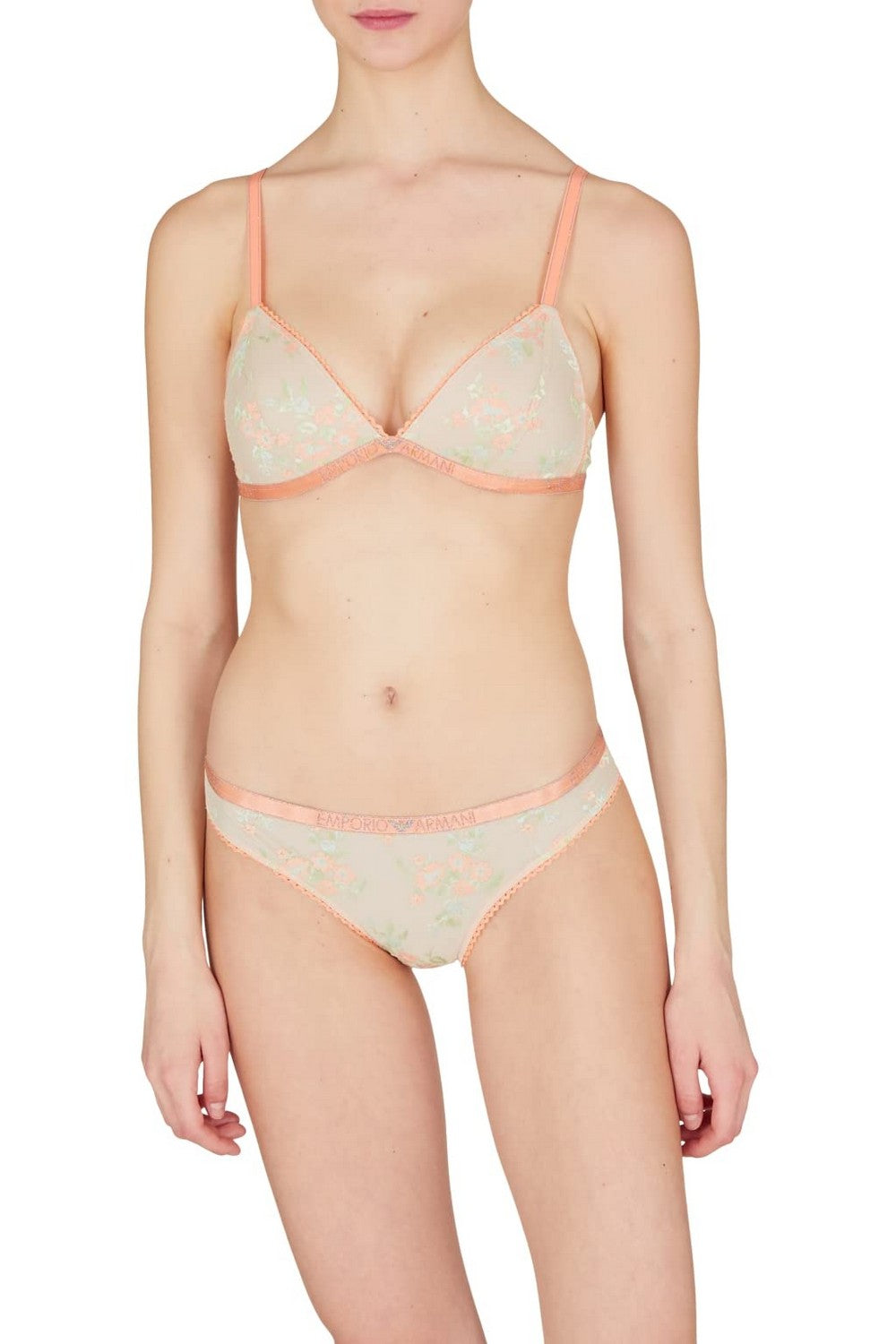 Мереживний бюстгальтер без кісточок 239436728 orange