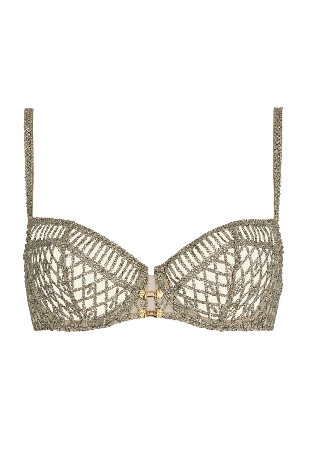 Мягкий бюстгальтер с вышивкой 4DF14 Stardust Dream nile green