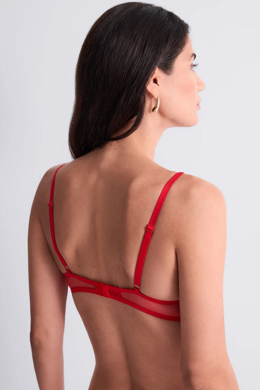 Бюстгальтер із мікросіткою 4MF12 Sheer Emotion diva red