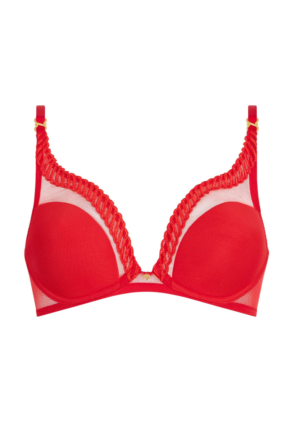 Бюстгальтер із мікросіткою 4MF12 Sheer Emotion diva red
