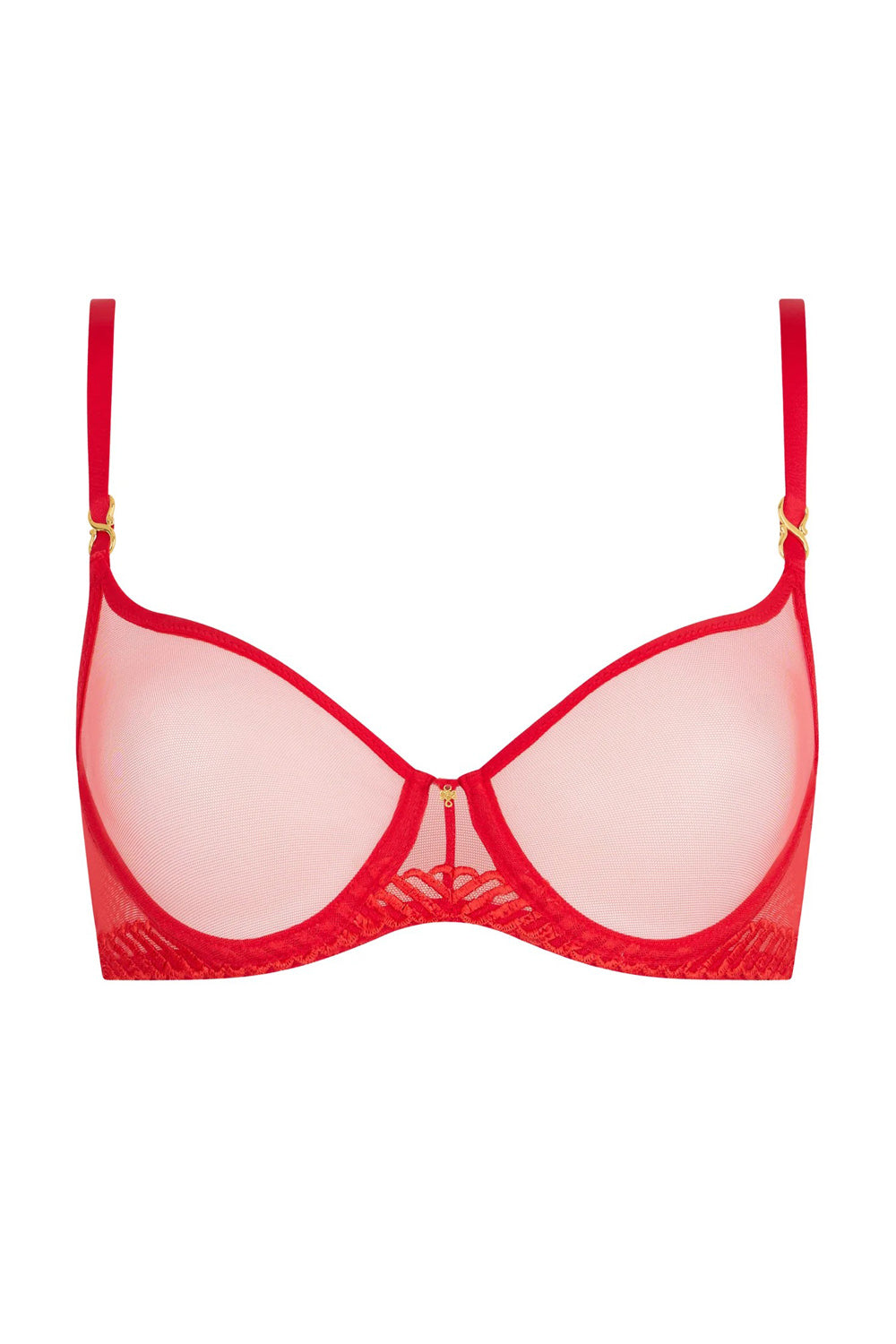 Бюстгальтер із мікросітки 4MF14 Sheer Emotion diva red