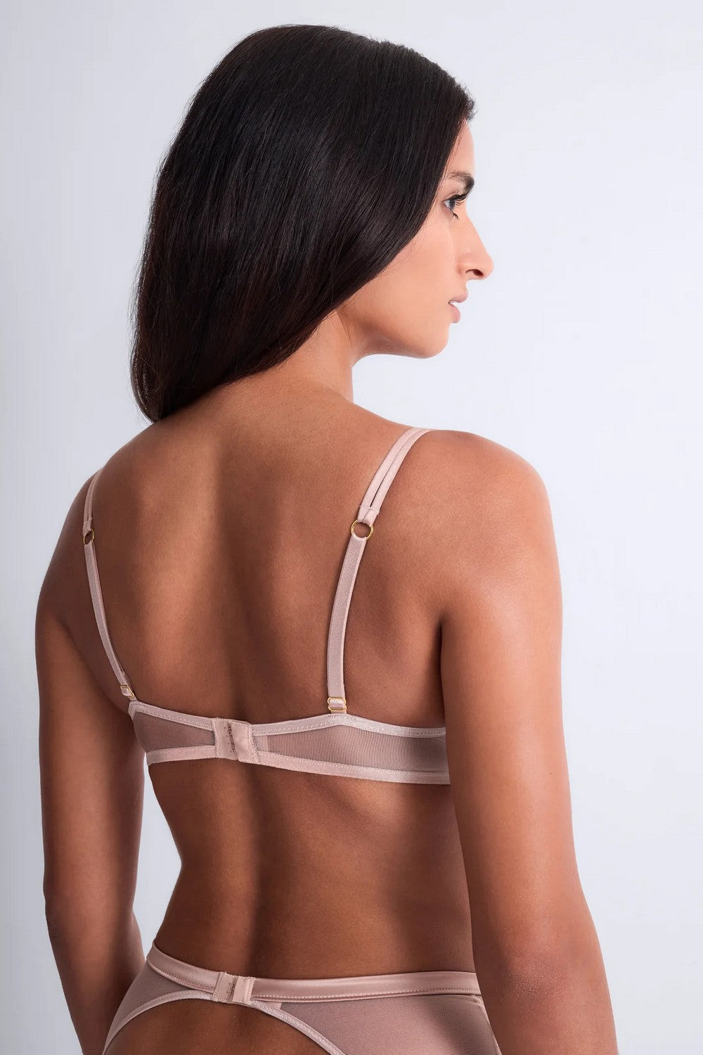 Мягкий бюстгальтер с вышивкой 6DF14 Cosmic Romance sand rose