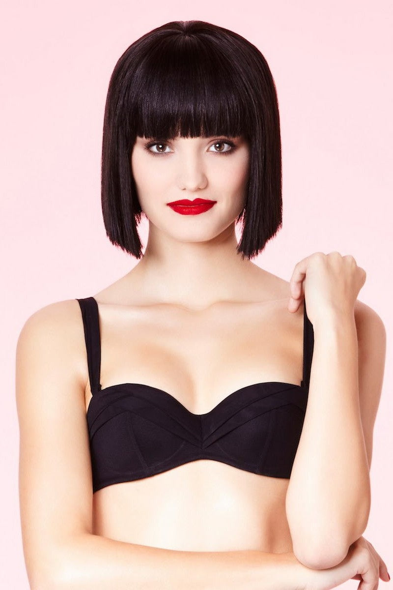 Бюстгальтер балконет пуш-ап 0042/9A63 noir