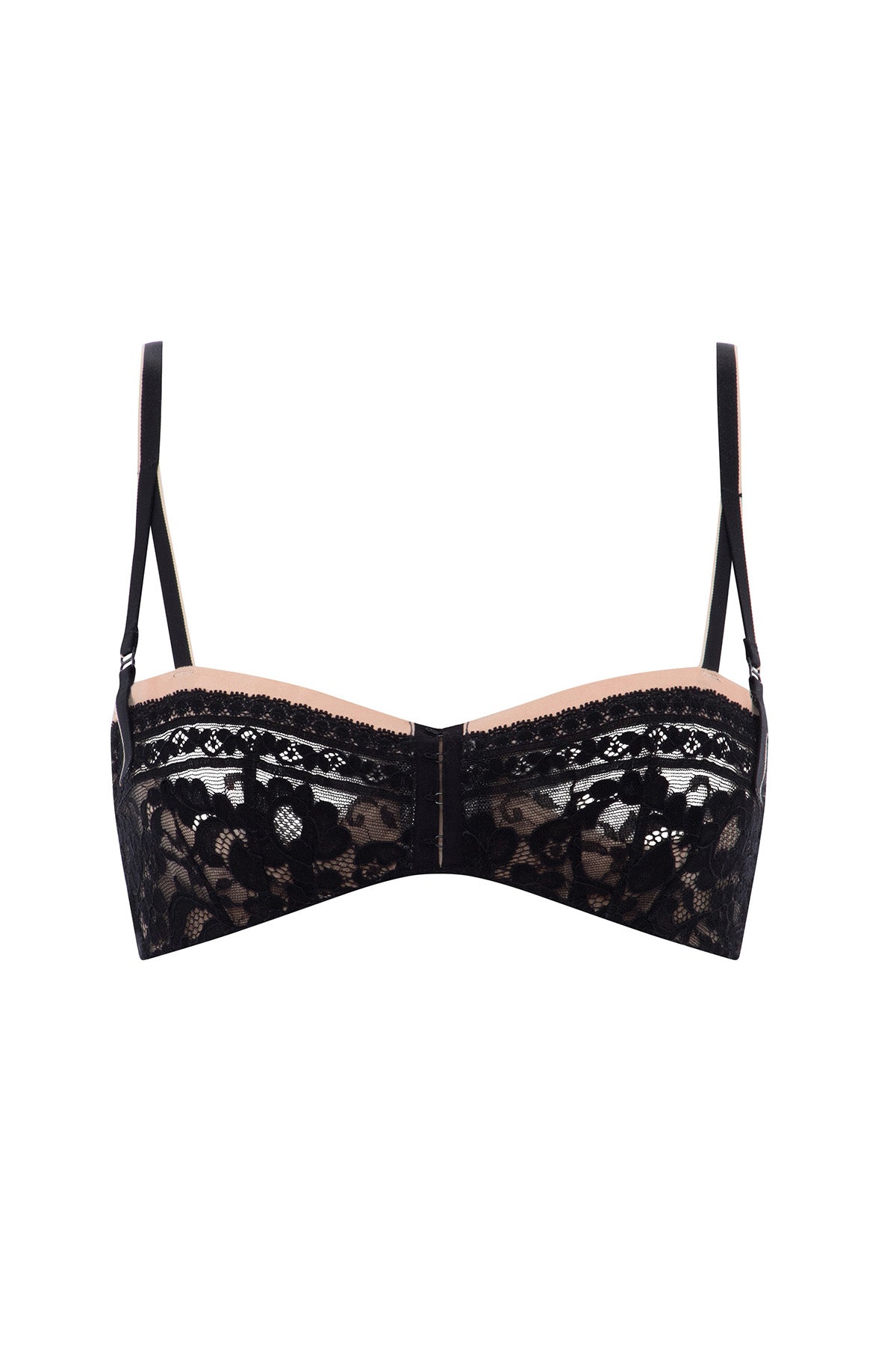 Кружевной бюстгальтер-бандо 01E2 noir