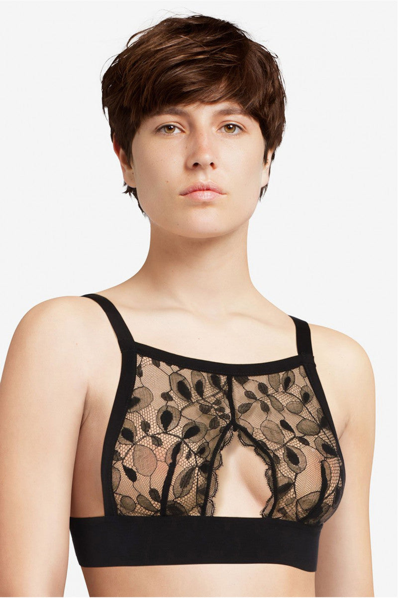 Холтер-бра з мережива 07D3 noir