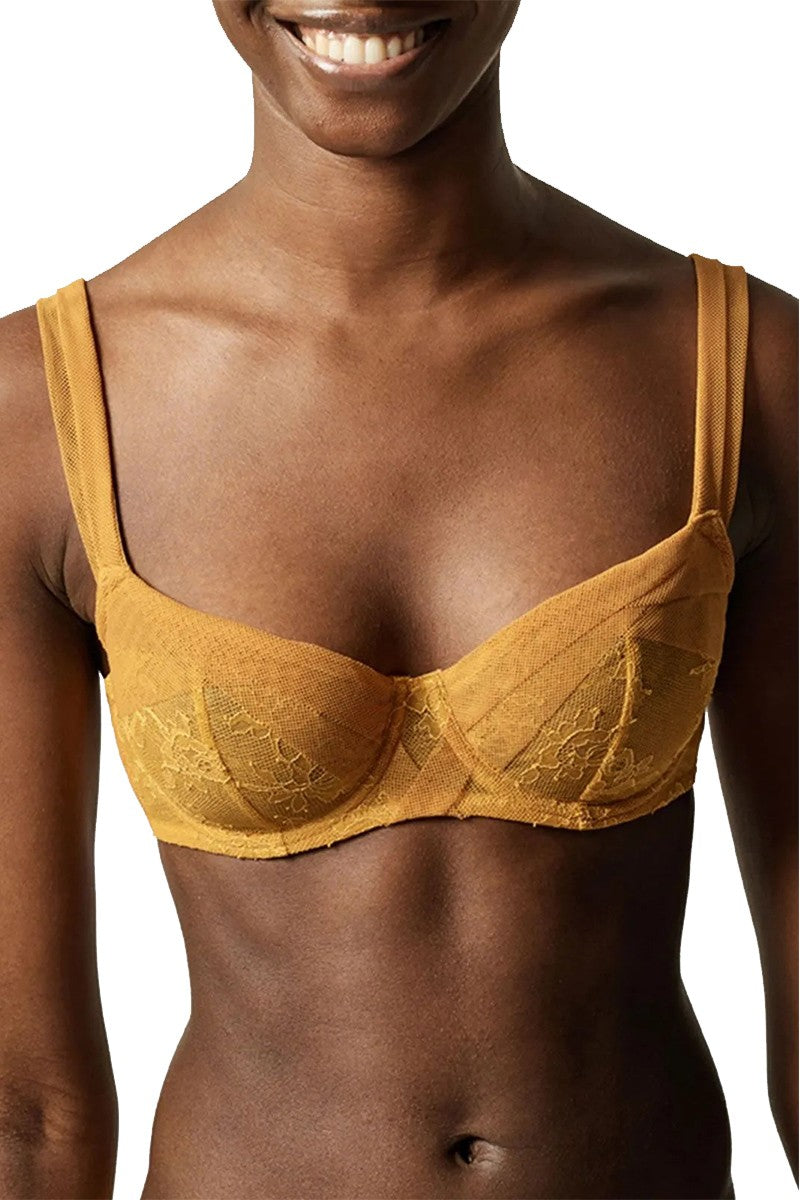 М'який бюстгальтер із мережива 0931 ginger