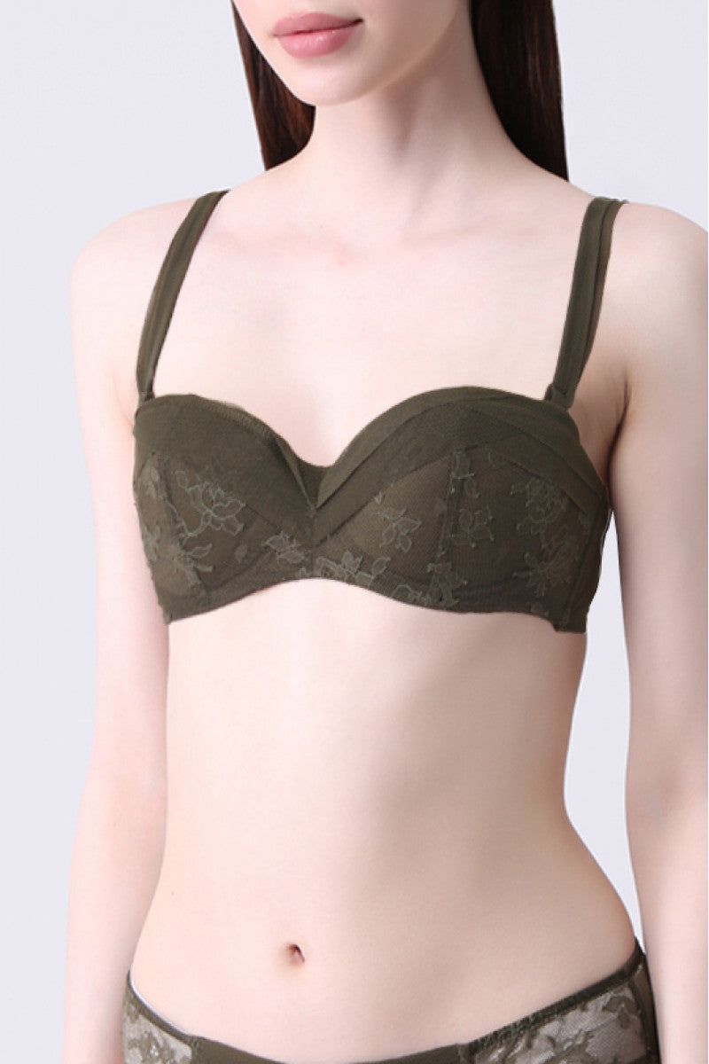 Бюстгальтер балконет пуш-ап 0932 khaki