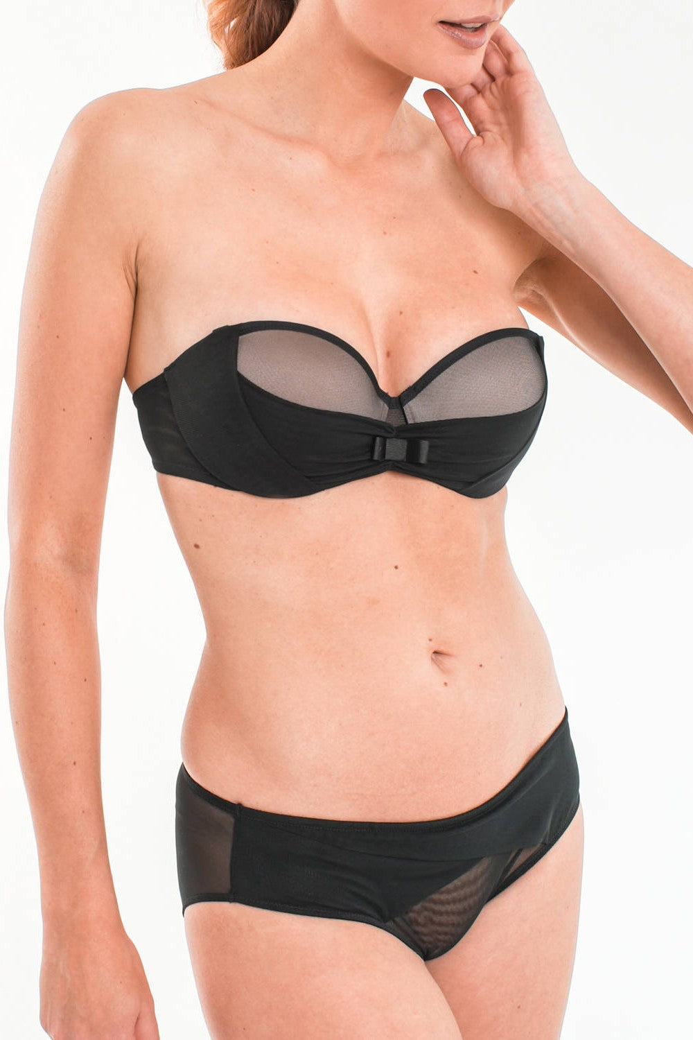 Бюстгальтер балконет пуш-ап T230114 black