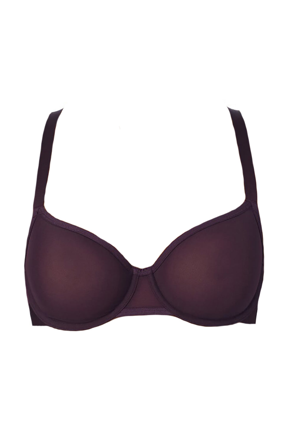 Мягкий бюстгальтер из микросетки DK4085 plum per