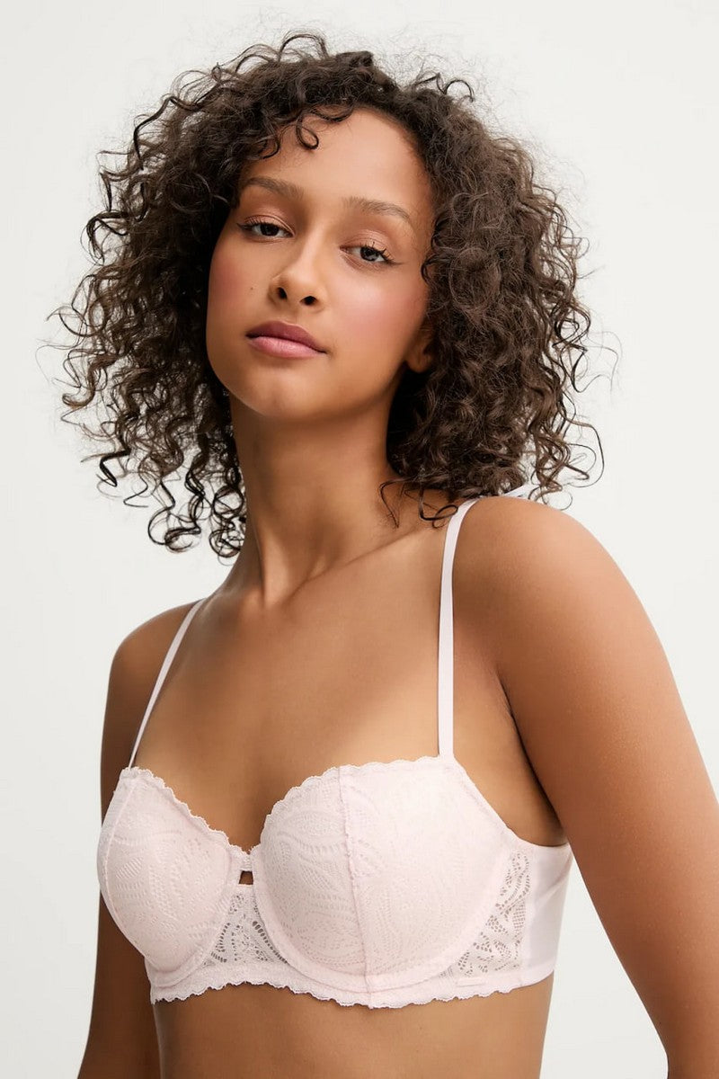 Кружевной бюстгальтер балконет DK7555 pearly pink
