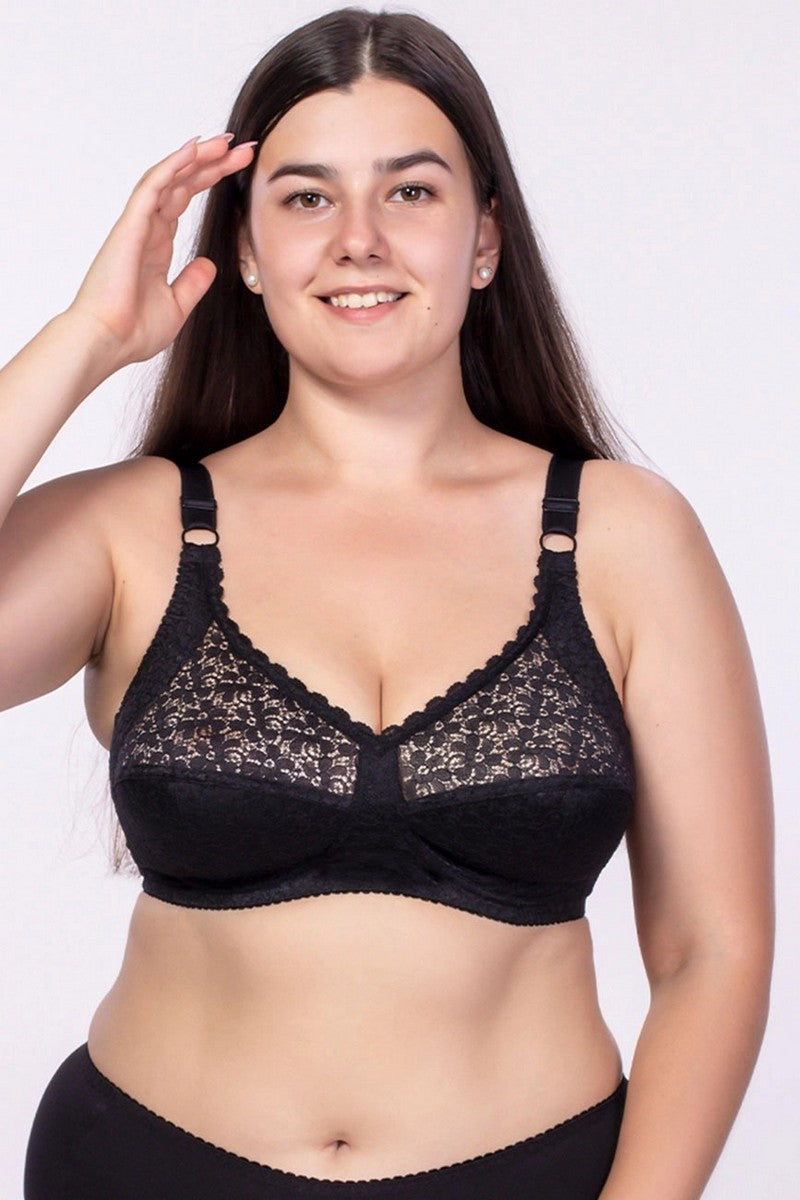 Мягкий бюстгальтер без косточек с боковой коррекцией 120 black