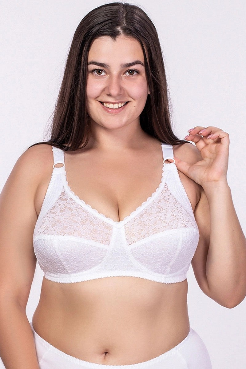 Мягкий бюстгальтер без косточек с боковой коррекцией 120 white