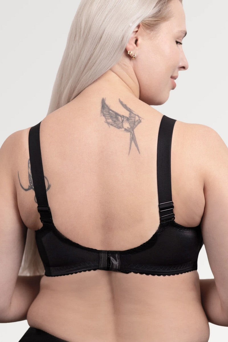 Хлопковый бюстгальтер без косточек 1403 black