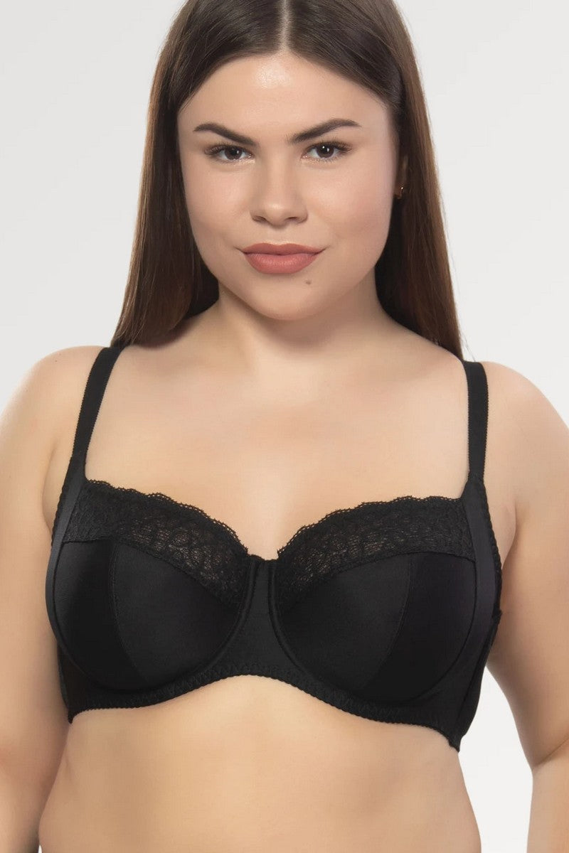 Мягкий бюстгальтер с боковой коррекцией 1504/015 black
