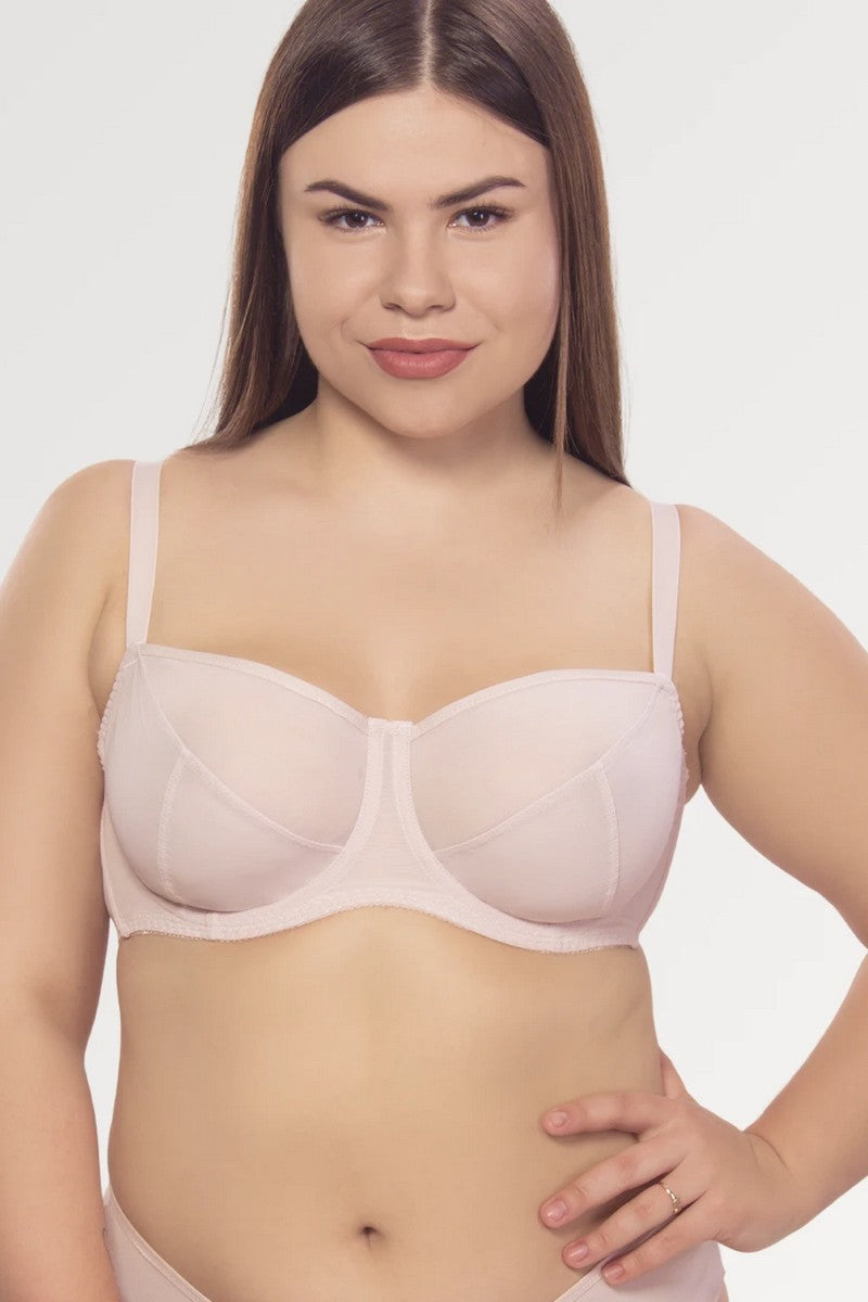 Мягкий бюстгальтер из микросетки 1511/603 rose pearl