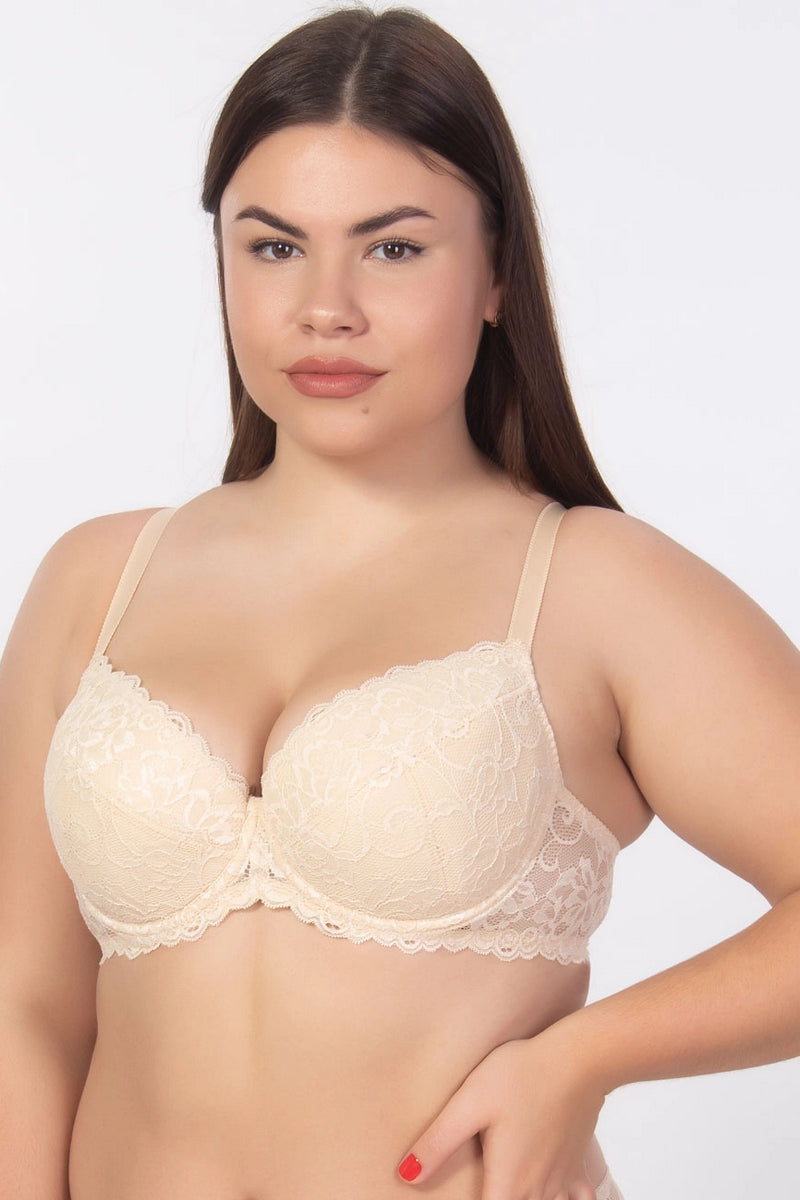 Бюстгальтер із вкладишами пуш-ап 1906/008 beige