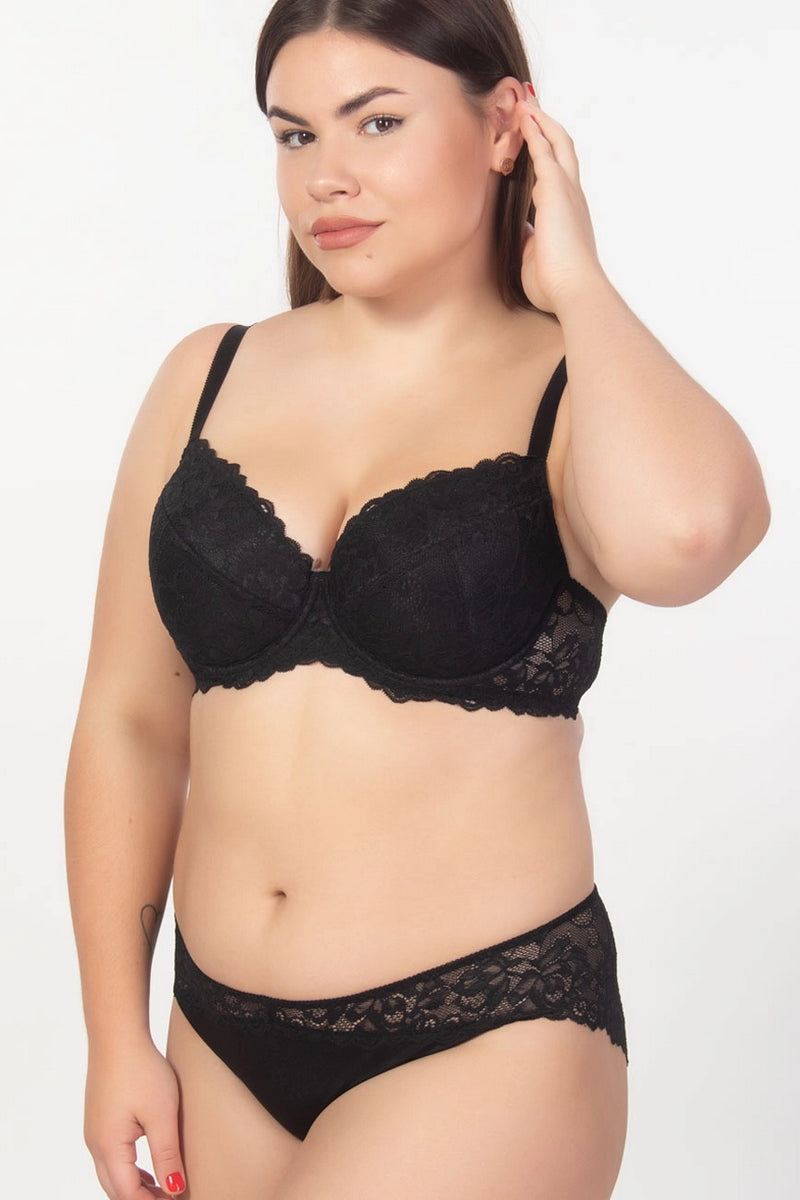 Бюстгальтер с вкладышами пуш-ап 1906/008 black