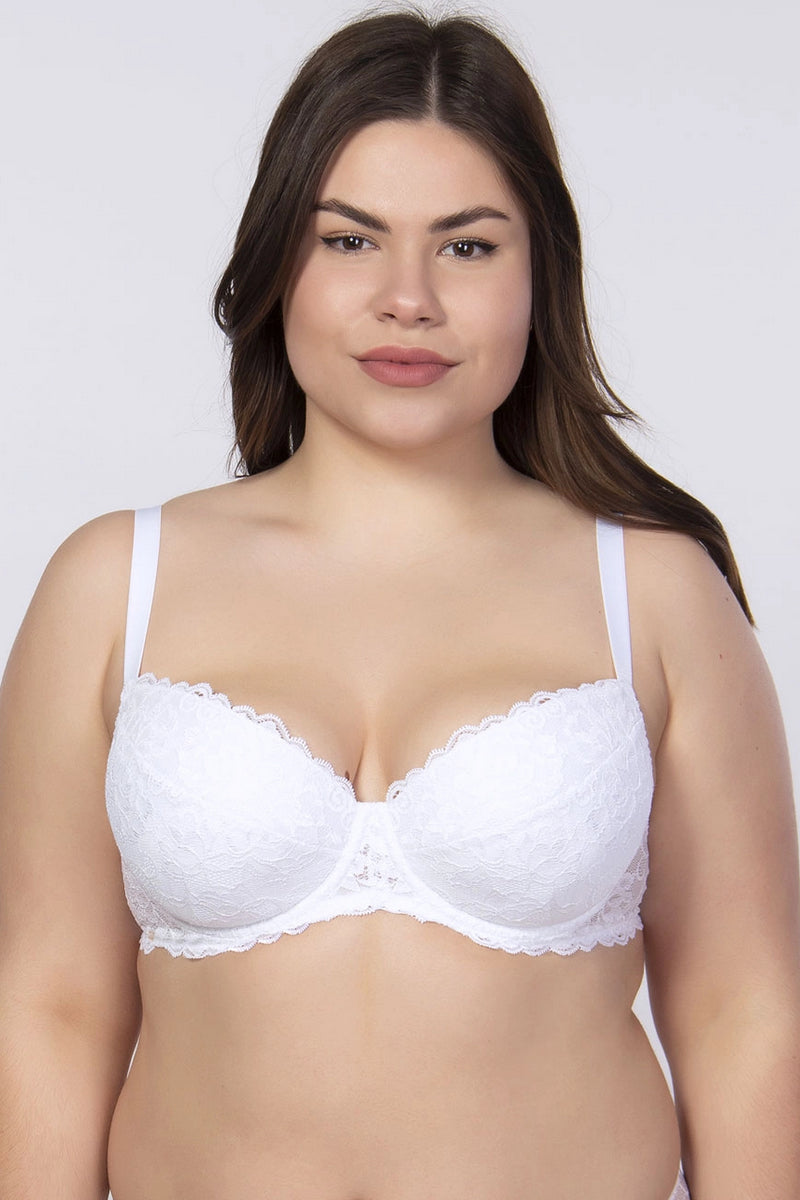 Бюстгальтер с вкладышами пуш-ап 1906/008 white