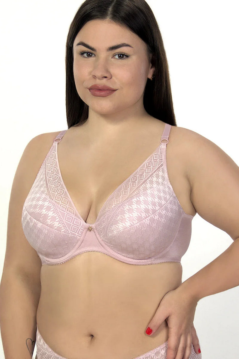 Кружевной бюстгальтер пуш-ап 1911/016 lila
