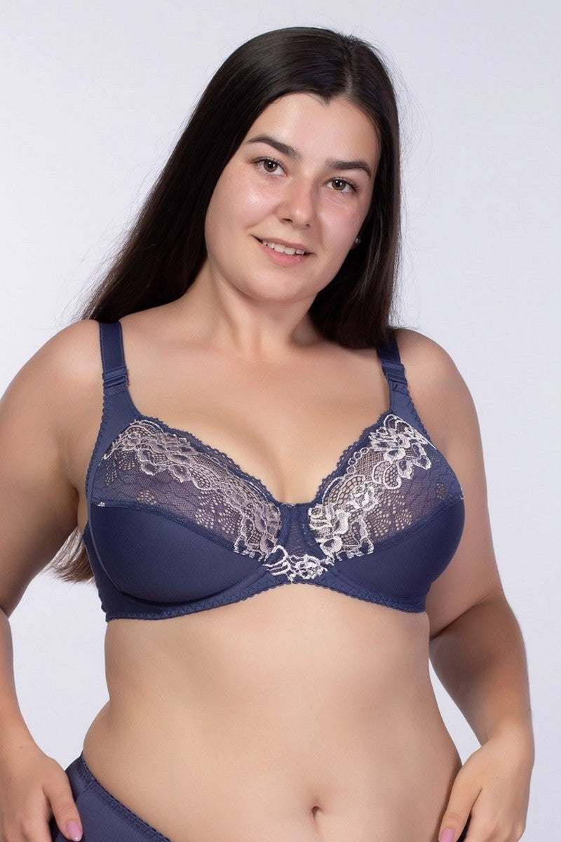 Мягкий бюстгальтер с кружевной вставкой 264 batik