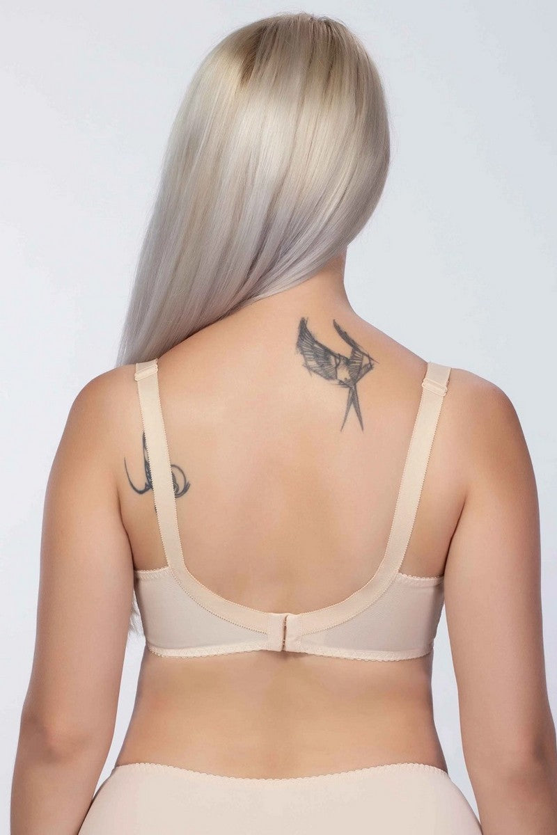 Мягкий бюстгальтер с кружевной вставкой 264 beige