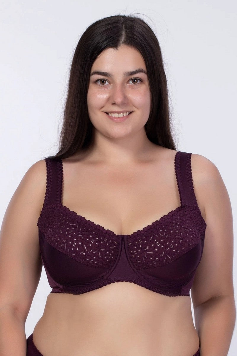 Бюстгальтер с боковой поддержкой 266 plum wine