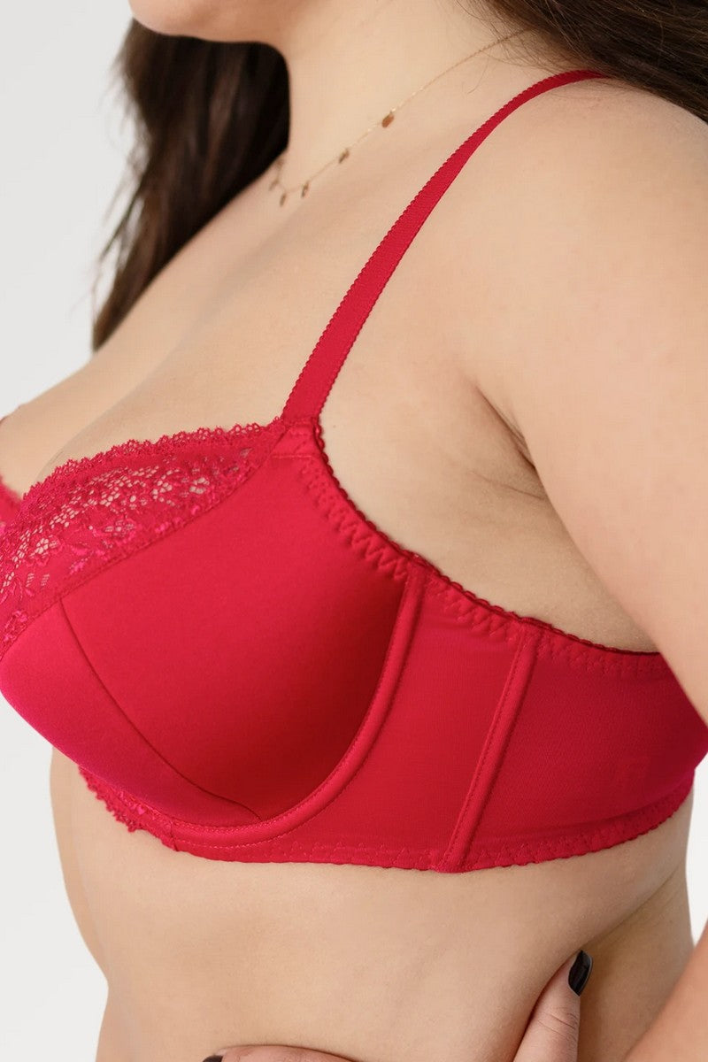 Полудублированный бюстгальтер с кружевом 273/010 azaliya