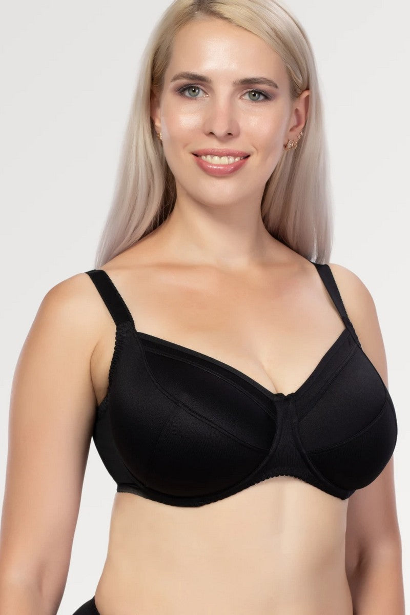 Гладкий бюстгальтер с мягкими чашками 299 black